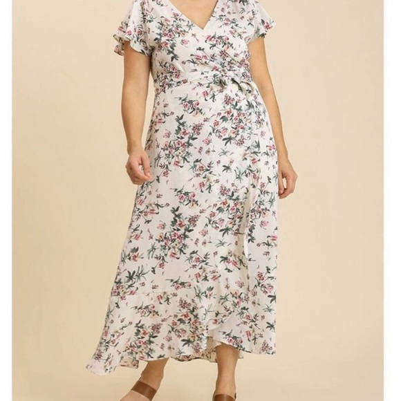 Floral Wrapped Maxi Dress - Picture 3 of 3